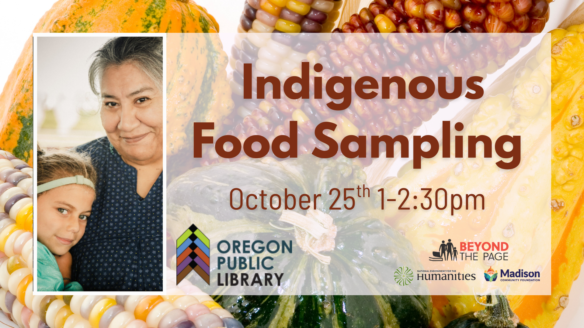 Beyond the Page sponsored Indigenous Food Sampling