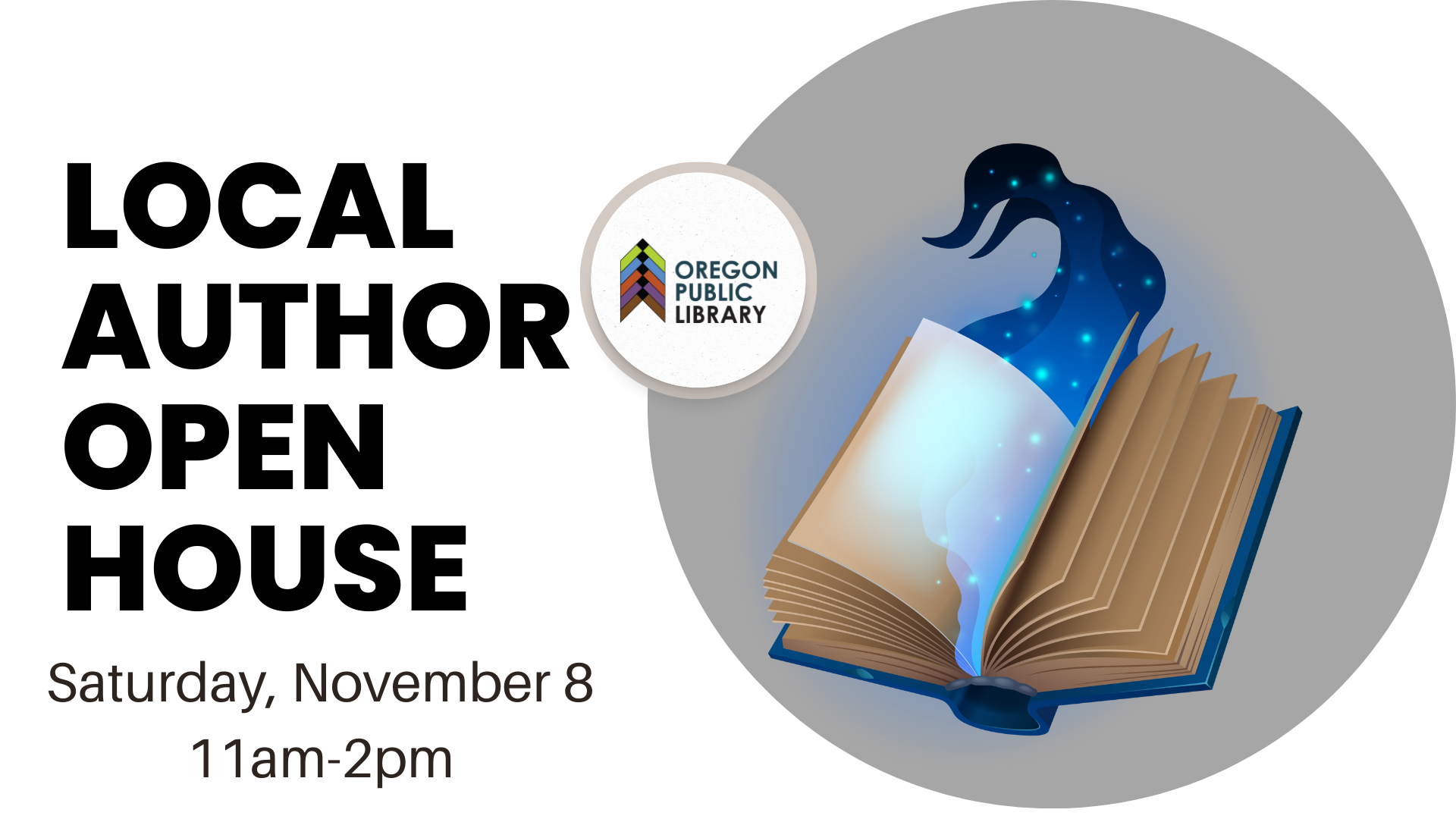 Local Author Open House Saturday, November 8 11am-2pm