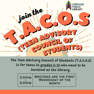 T.A.C.O.S Background image of an illustrated taco with golden lines coming out of it.