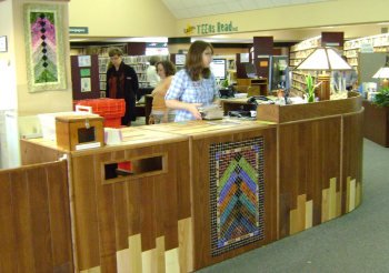 Photo of centennial desk in operation