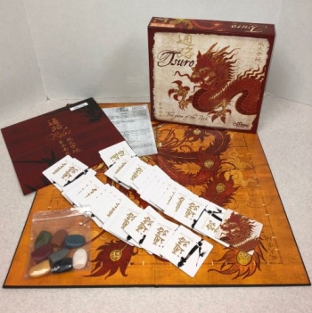 The game Tsuro displayed