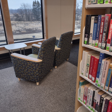 Seating areas upstairs