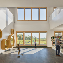 Lobby looking towards the back window